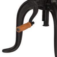 Thumbnail for Beistelltisch 45 x (45-62) cm Massivholz Mango und Gusseisen