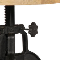 Thumbnail for Beistelltisch 45 x (45-62) cm Massivholz Mango und Gusseisen
