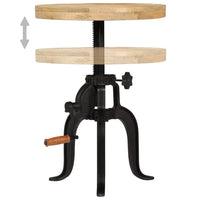 Thumbnail for Beistelltisch 45 x (45-62) cm Massivholz Mango und Gusseisen