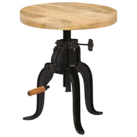 Thumbnail for Beistelltisch 45 x (45-62) cm Massivholz Mango und Gusseisen