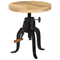 Thumbnail for Beistelltisch 45 x (45-62) cm Massivholz Mango und Gusseisen