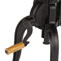 Thumbnail for Beistelltisch 45x(45-62) cm Altholz Massiv und Gusseisen