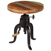 Thumbnail for Beistelltisch 45x(45-62) cm Altholz Massiv und Gusseisen