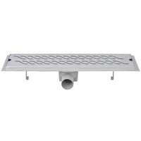 Thumbnail for Lineare Duschrinnen 2 Stk. Wellen 530 x 140 mm Edelstahl