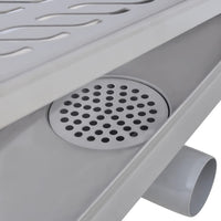 Thumbnail for Lineare Duschrinnen 2 Stk. Wellen 530 x 140 mm Edelstahl