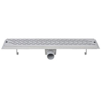 Thumbnail for Lineare Duschrinnen 2 Stk. Wellen 630 x 140 mm Edelstahl