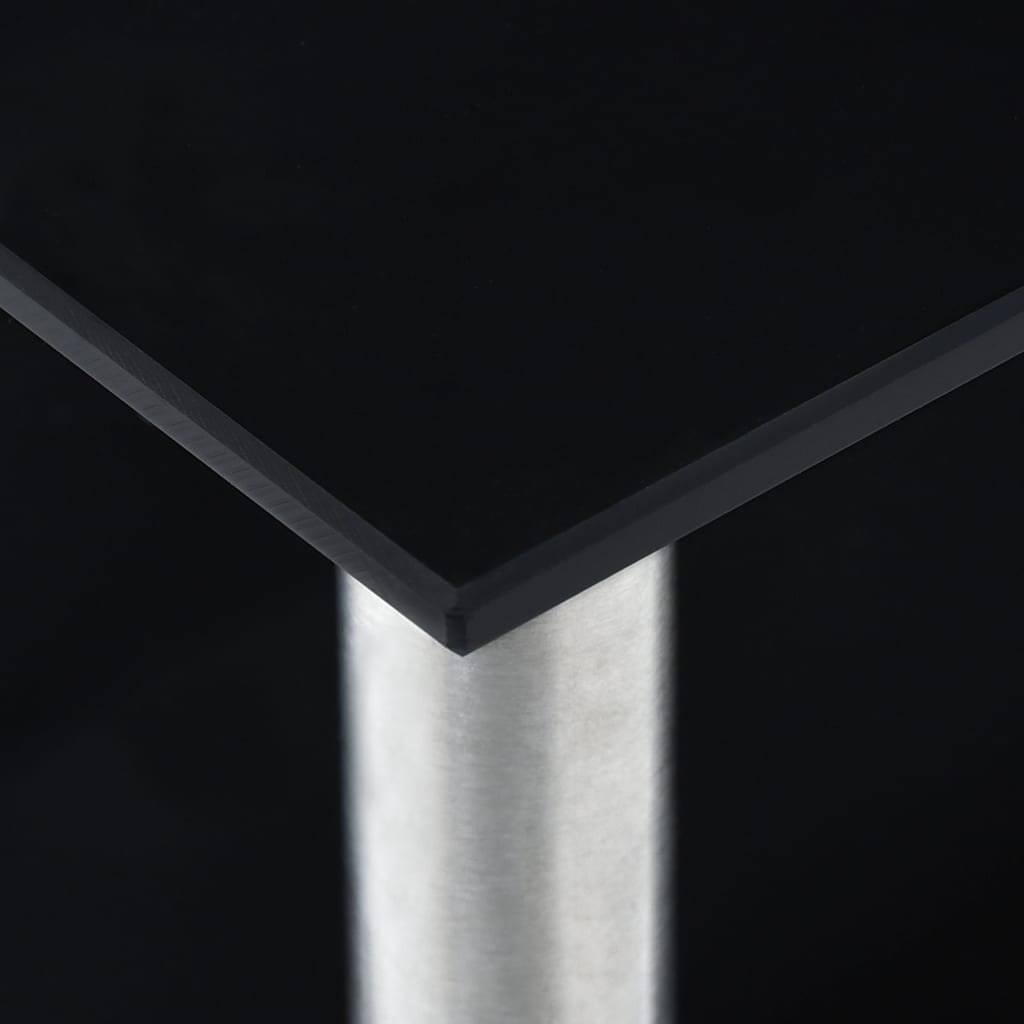 Küchenregal Schwarz 45×16×26 cm Hartglas