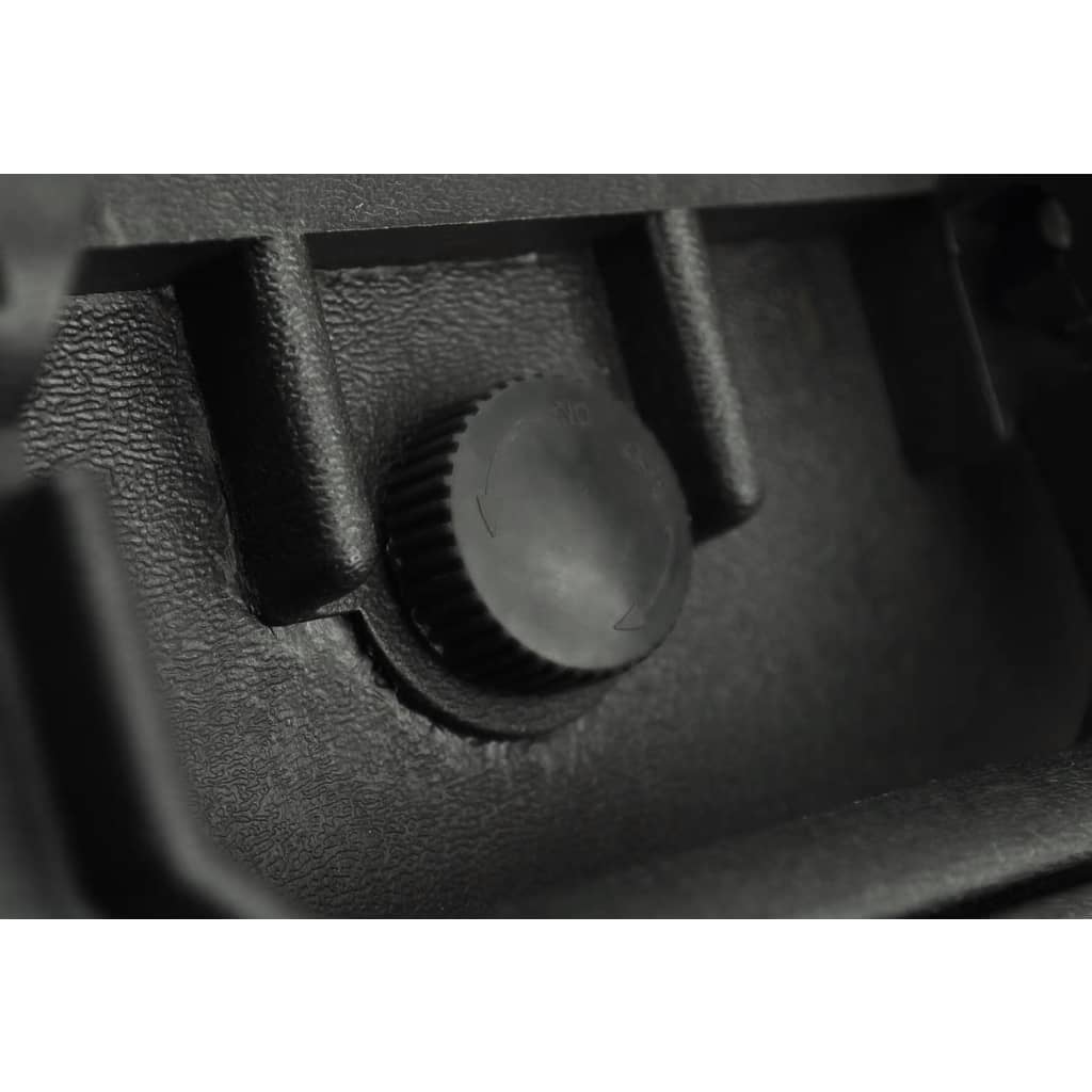 Transportkoffer Schwarz mit Schaumstoff 35 L Fassungsvermögen