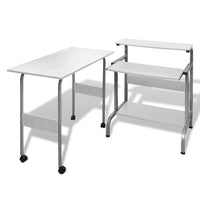 Thumbnail for Computertisch Schreibtisch Computerwagen PC Tisch Bürotisch weiß