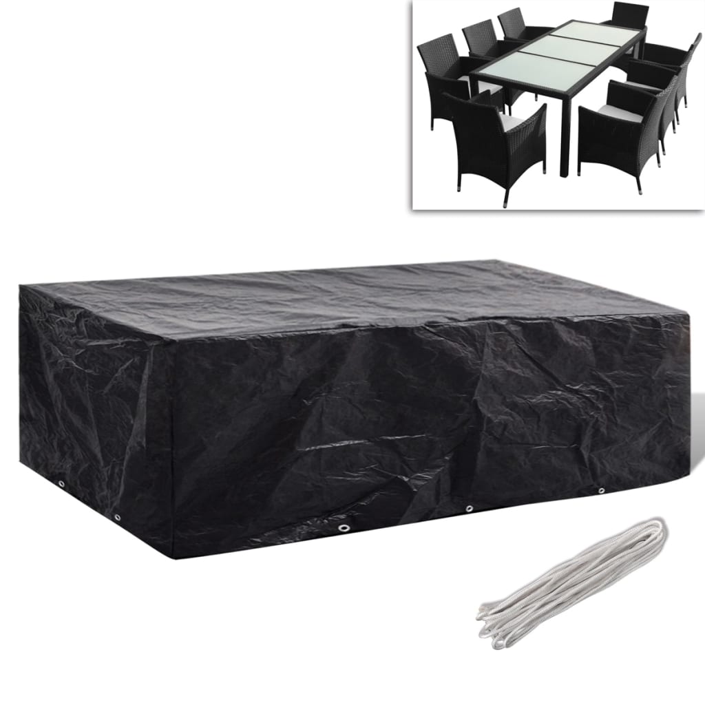 Gartenmöbel-Abdeckung 8 Ösen 300x140x90 cm