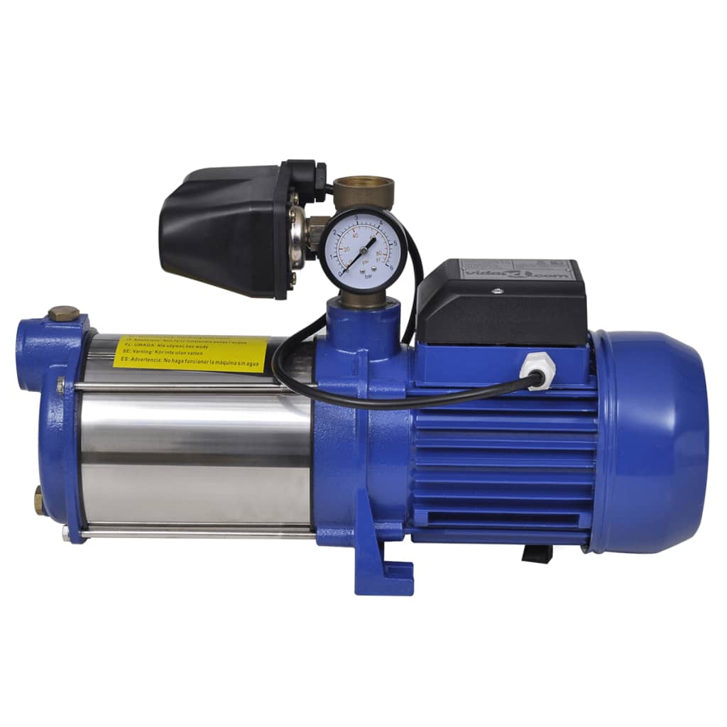 Strahlpumpe mit Messgerät 1300 W 5100 l/h blau