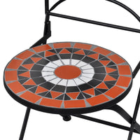Thumbnail for 3-tlg. Bistro-Set Keramikfliese Terrakotta/Weiß