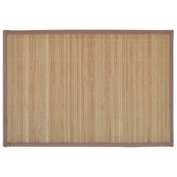 Thumbnail for 242108 6 Bamboo Placemats 30 x 45 cm Brown
