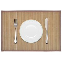 Thumbnail for 242108 6 Bamboo Placemats 30 x 45 cm Brown