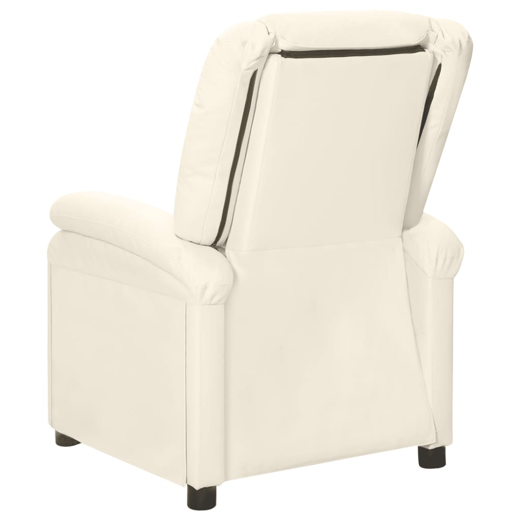 Massagesessel Cremeweiß Kunstleder