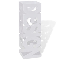 Thumbnail for Schirmhalter Schirmständer Gehstöcke Stahl weiß quadratisch 48,5 cm