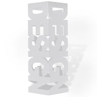 Thumbnail for Schirmhalter Schirmständer Gehstöcke Stahl weiß quadratisch 48,5 cm