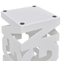 Thumbnail for Schirmhalter Schirmständer Gehstöcke Stahl weiß quadratisch 48,5 cm