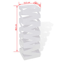 Thumbnail for Schirmhalter Schirmständer Gehstock Stahl weiß quadratisch 48,5 cm