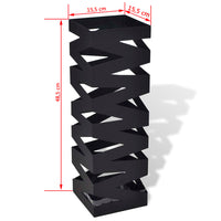 Thumbnail for Schirmständer Schirmhalter Gehstock Stahl schwarz quadratisch 48,5 cm