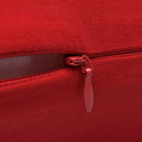 Thumbnail for 130918 4 Red Cushion Covers Cotton 80 x 80 cm