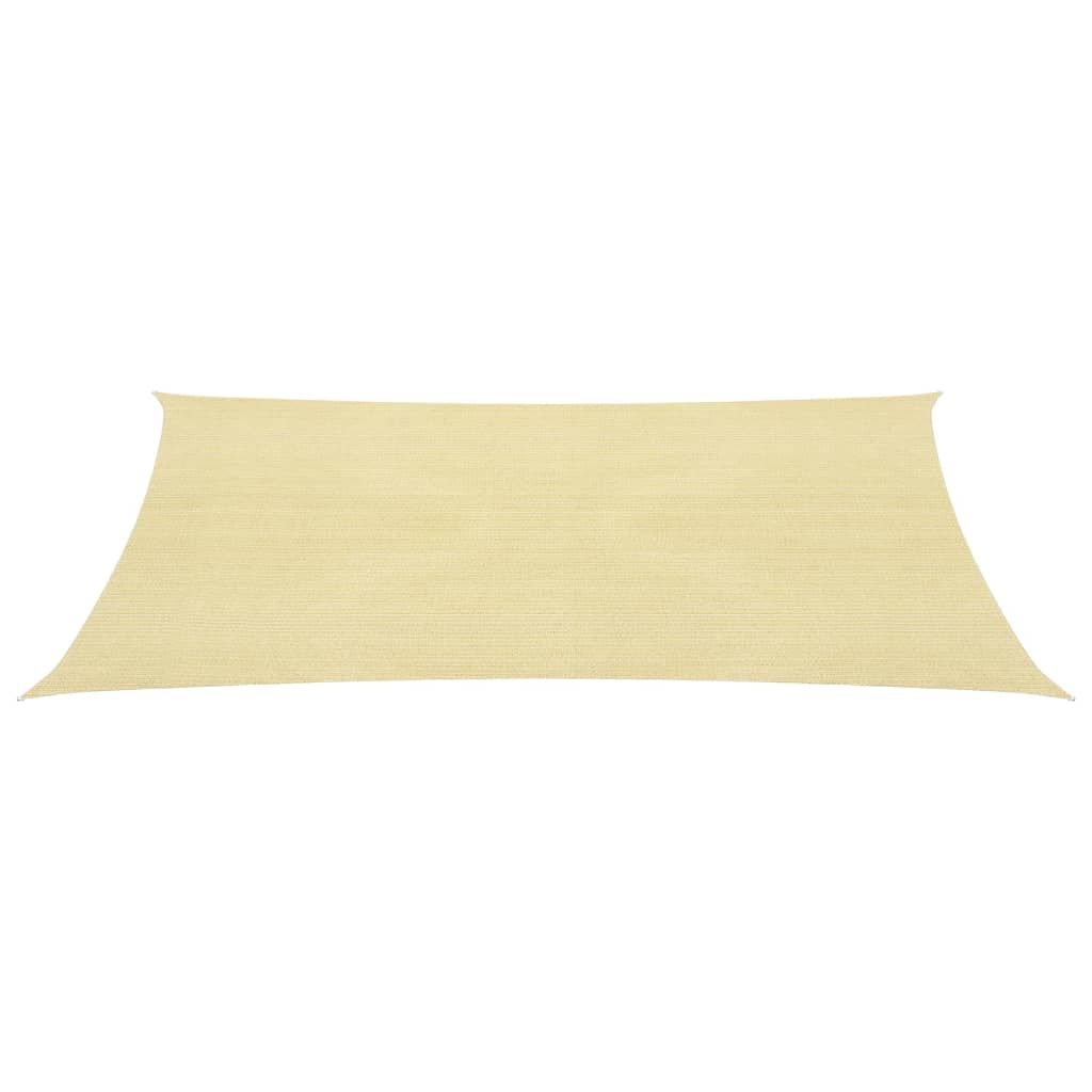Sonnensegel HDPE Rechteckig 2x4 m Beige
