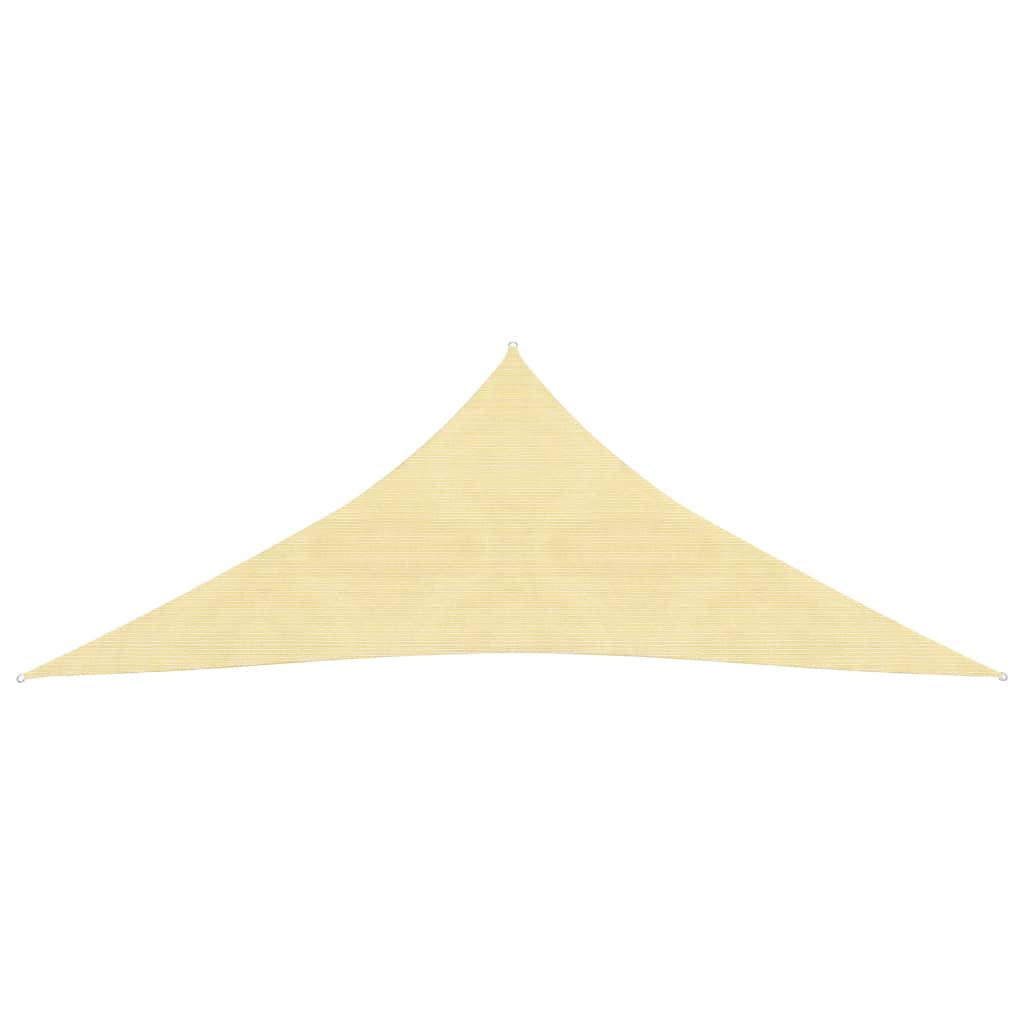 Sonnensegel HDPE Dreieckig 3,6x3,6x3,6 m Beige