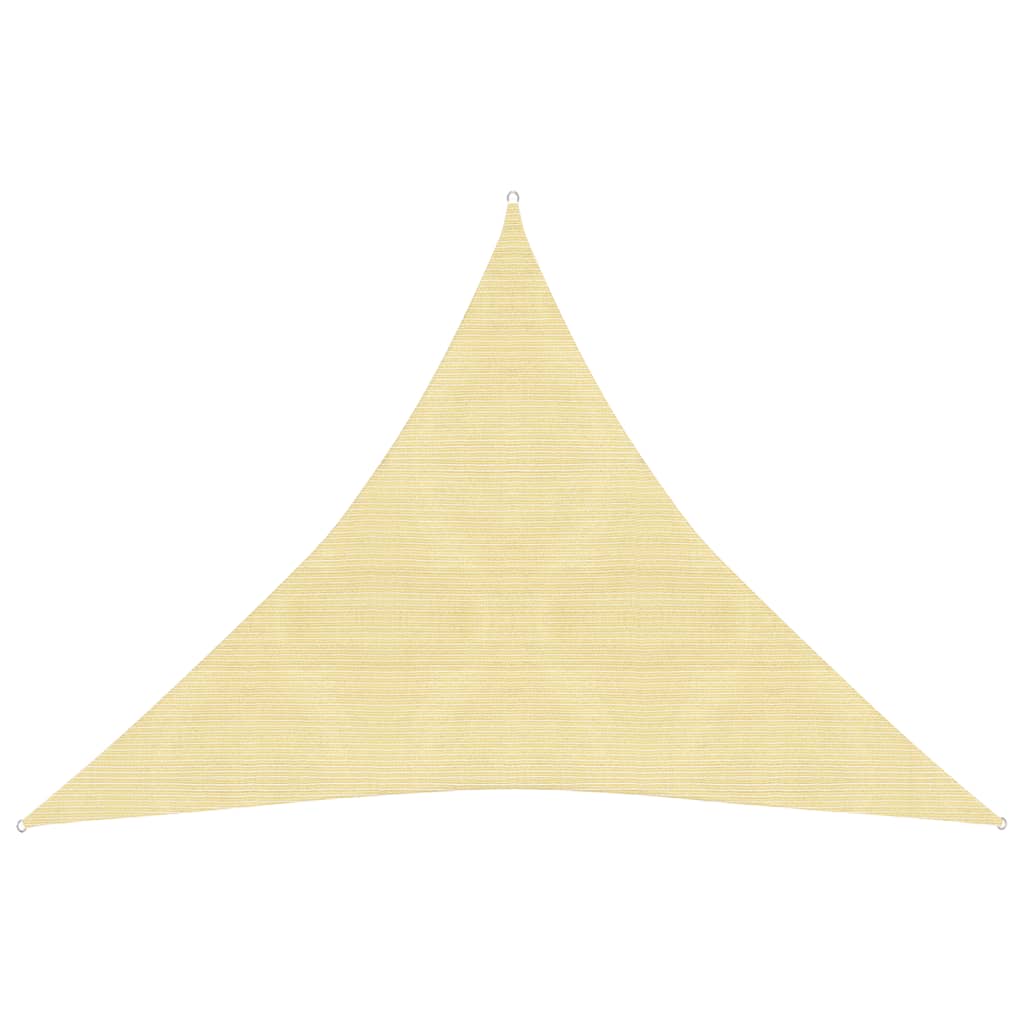 Sonnensegel HDPE Dreieckig 3,6x3,6x3,6 m Beige