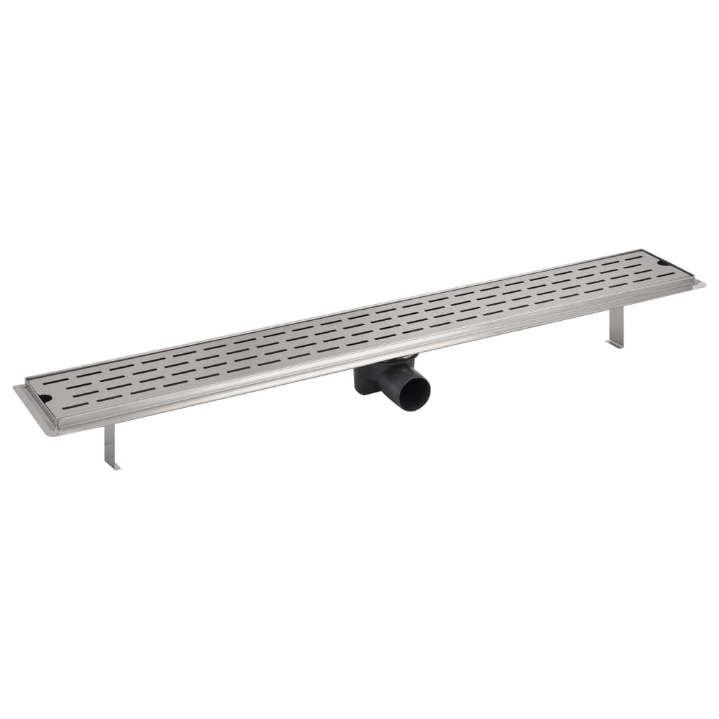 Gerade Duschrinne Linien 930x140 mm Edelstahl