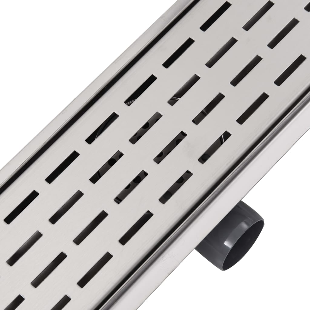 Gerade Duschrinne Linien 930x140 mm Edelstahl