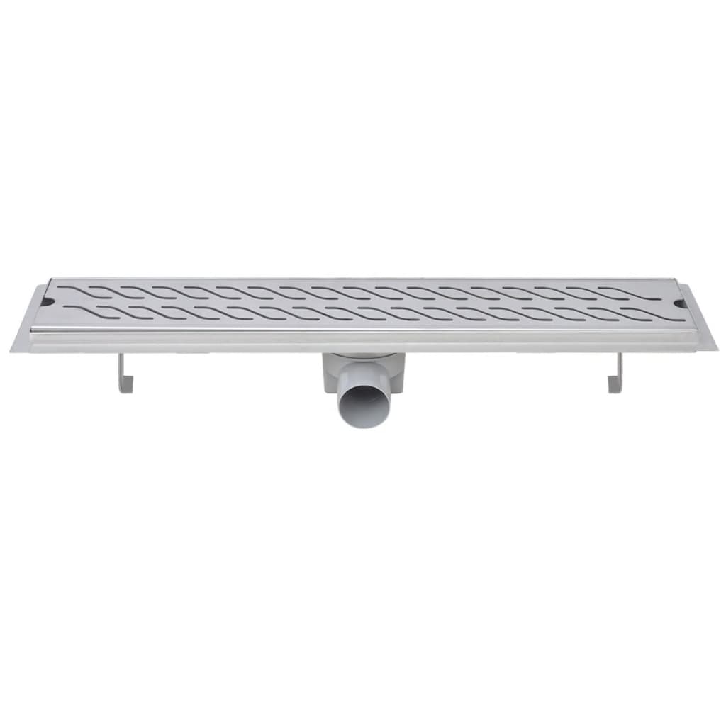 Gerade Duschrinne Wellen 630x140 mm Edelstahl