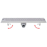 Thumbnail for Gerade Duschrinne Wellen 630x140 mm Edelstahl