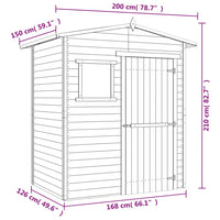 Thumbnail for Gartenhaus Schuppen 1,5 x 2 m Kiefernholz Imprägniert