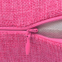 Thumbnail for Kissenbezüge 4 Stk. Leinenoptik Rosa 80x80 cm