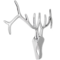 Thumbnail for Wanddekoration Hirschkopf Silbern Aluminium