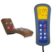 Thumbnail for Massage Chaiselongue Braun Wildleder-Optik