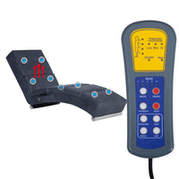 Thumbnail for Massage Chaiselongue Grau Wildleder-Optik