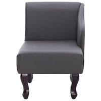 Thumbnail for Chaiselongue Grau Kunstleder