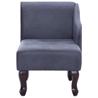 Thumbnail for Chaiselongue Grau Wildleder-Optik