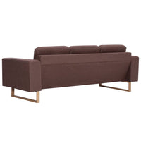 Thumbnail for 3-Sitzer-Sofa Stoff Braun