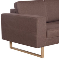 Thumbnail for 3-Sitzer-Sofa Stoff Braun