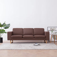 Thumbnail for 3-Sitzer-Sofa Stoff Braun