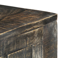 Thumbnail for Schreibtisch Schwarz 110×50×75 cm Massivholz Mango