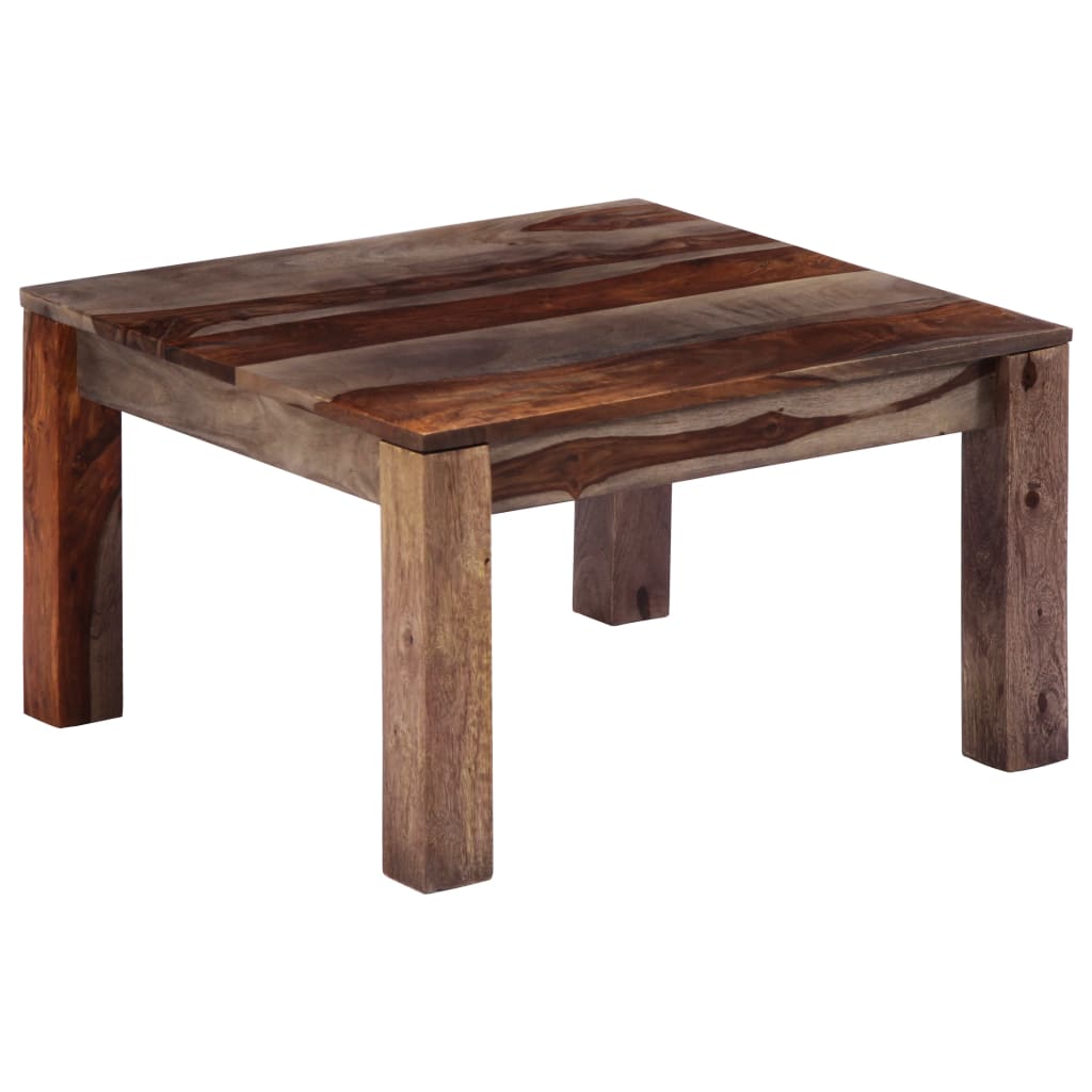 Couchtisch Grau 60 x 60 x 35 cm Massivholz
