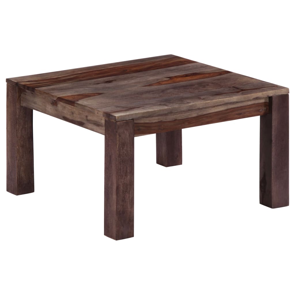 Couchtisch Grau 60 x 60 x 35 cm Massivholz