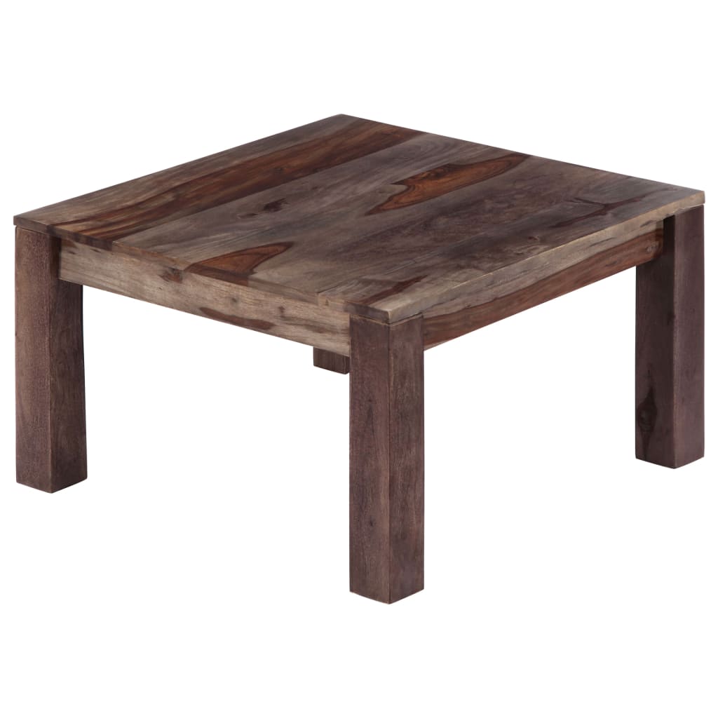 Couchtisch Grau 60 x 60 x 35 cm Massivholz