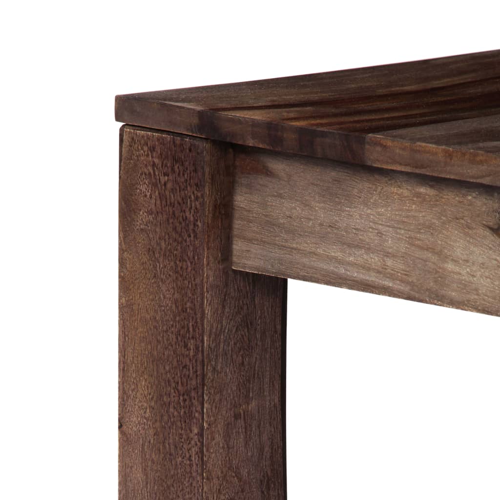 Couchtisch Grau 60 x 60 x 35 cm Massivholz