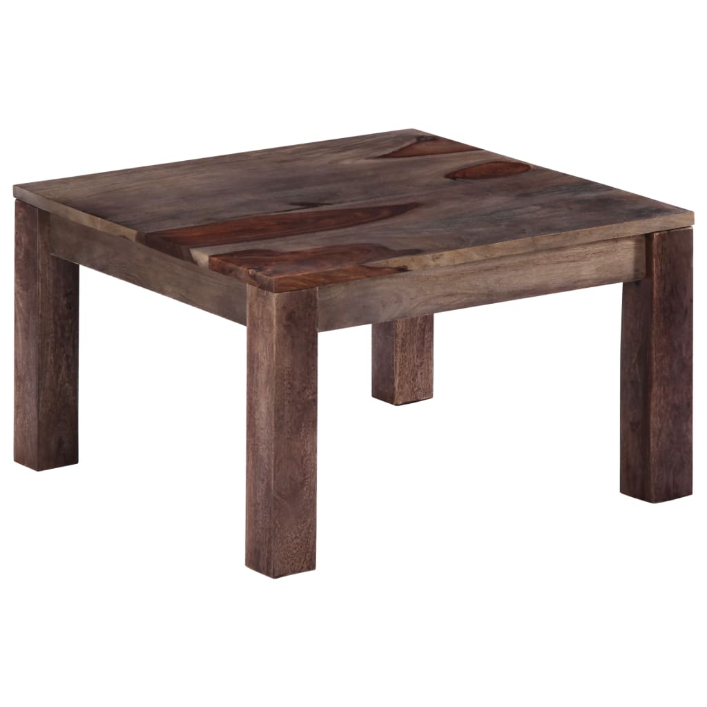 Couchtisch Grau 60 x 60 x 35 cm Massivholz