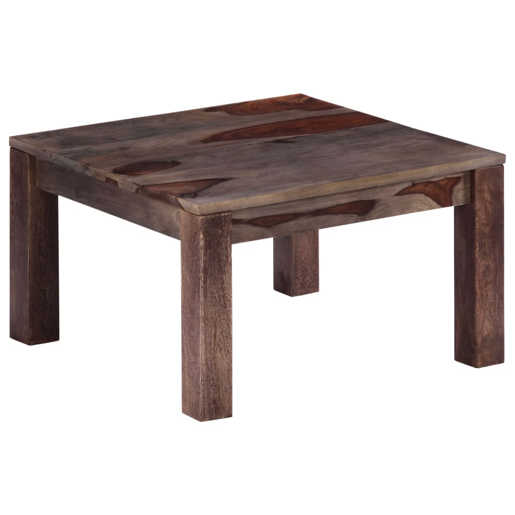 Couchtisch Grau 60 x 60 x 35 cm Massivholz