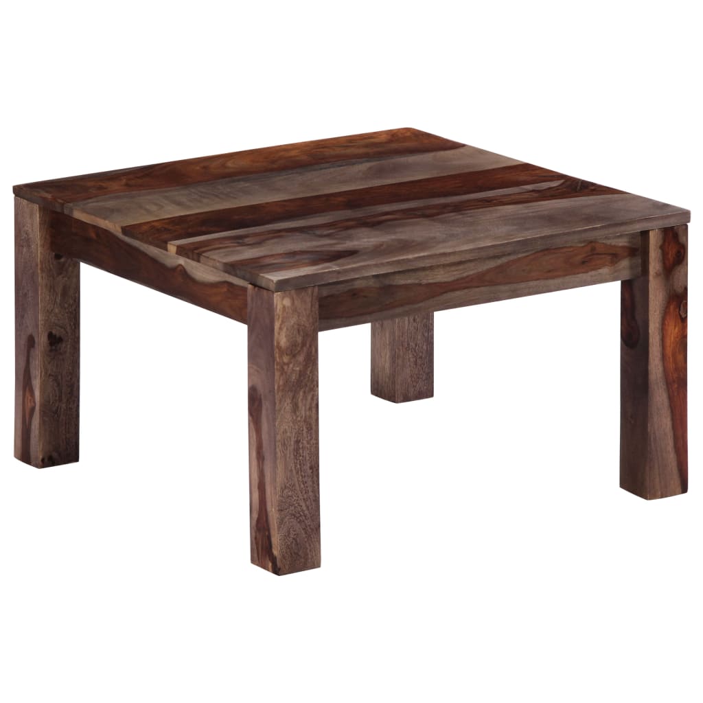 Couchtisch Grau 60 x 60 x 35 cm Massivholz